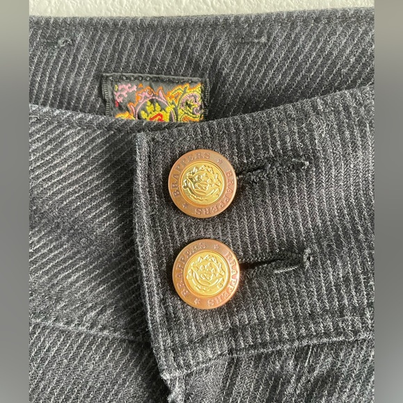 Brappers Rare Japanese Denim low rise bell bottom pinstripe corduroy pants | 26 - Picture 4 of 14